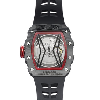 EMBOSS Pentagon |   Carbon Red